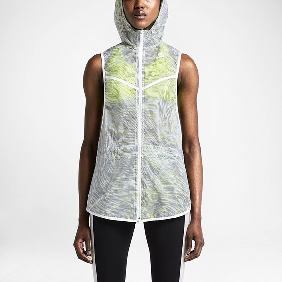 Nike Tech Hyperfuse Hooded Vest Sz small sleeveless long vest windbreaker - Picture 11 of 12